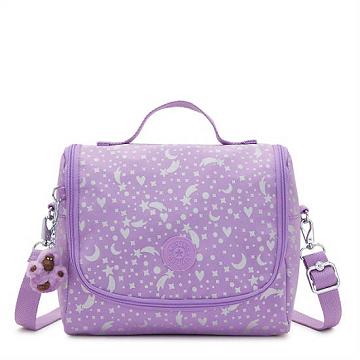 Kipling New Kichirou Printed Lunch Bag Tassen Paars | NL 1280KO